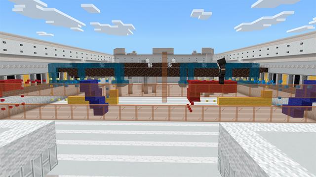 Screenshot of the Minecraft Bedrock Marketplace product Parkour Rivals created by Box Build.
