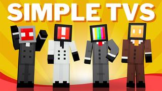 Thumbnail of the Minecraft Bedrock Marketplace product Simple TVs created by Box Build.