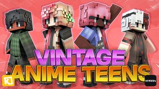 Thumbnail of the Minecraft Bedrock Marketplace product Vintage Anime Teens created by Box Build.
