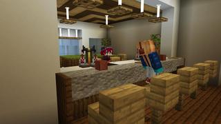 Screenshot of the Minecraft Bedrock Marketplace product Cliffside Mansion created by BTWN Creations.