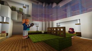 Screenshot of the Minecraft Bedrock Marketplace product Cliffside Mansion created by BTWN Creations.