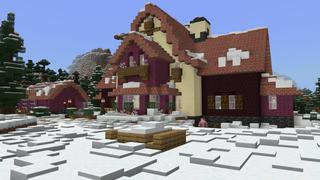 Screenshot of the Minecraft Bedrock Marketplace product Cozy Winter Cottage created by BTWN Creations.