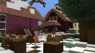 Screenshot of the Minecraft Bedrock Marketplace product Cozy Winter Cottage created by BTWN Creations.