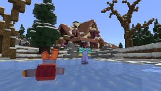 Screenshot of the Minecraft Bedrock Marketplace product Cozy Winter Cottage created by BTWN Creations.