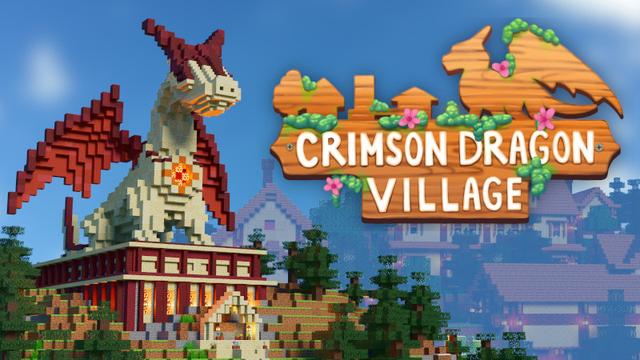 Thumbnail of the Minecraft Bedrock Marketplace product Aldea del Dragón Carmesí created by BTWN Creations.