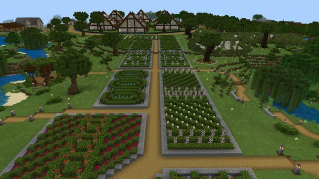Screenshot of the Minecraft Bedrock Marketplace product Delta Gardens created by BTWN Creations.