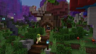 Screenshot of the Minecraft Bedrock Marketplace product Enchanted Forest created by BTWN Creations.
