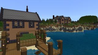Screenshot of the Minecraft Bedrock Marketplace product Forest Manor created by BTWN Creations.