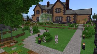 Screenshot of the Minecraft Bedrock Marketplace product Forest Manor created by BTWN Creations.