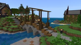 Screenshot of the Minecraft Bedrock Marketplace product Forest Manor created by BTWN Creations.