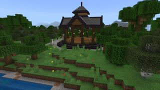 Screenshot of the Minecraft Bedrock Marketplace product Forest Manor created by BTWN Creations.
