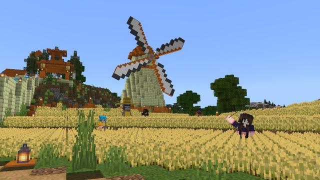 Screenshot of the Minecraft Bedrock Marketplace product Garden Temple created by BTWN Creations.