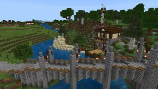 Screenshot of the Minecraft Bedrock Marketplace product Graystone Keep created by BTWN Creations.