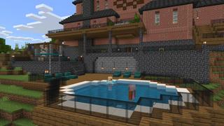 Screenshot of the Minecraft Bedrock Marketplace product Hilltop Manor created by BTWN Creations.