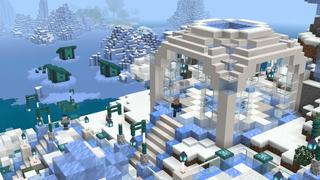 Screenshot of the Minecraft Bedrock Marketplace product Ice Palace created by BTWN Creations.
