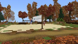Screenshot of the Minecraft Bedrock Marketplace product Lakeside Retreat created by BTWN Creations.