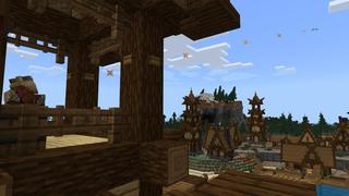 Screenshot of the Minecraft Bedrock Marketplace product Pinewood Cove created by BTWN Creations.