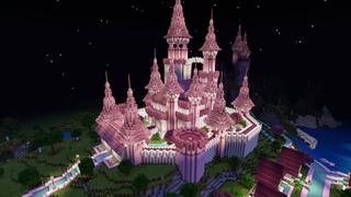 Screenshot of the Minecraft Bedrock Marketplace product Pink Palace created by BTWN Creations.