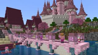Screenshot of the Minecraft Bedrock Marketplace product Pink Palace created by BTWN Creations.