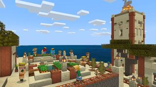 Screenshot of the Minecraft Bedrock Marketplace product Savanna Farm Village created by BTWN Creations.
