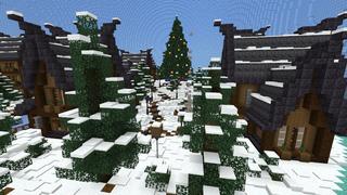 Screenshot of the Minecraft Bedrock Marketplace product Snow Globe Beach Resort created by BTWN Creations.