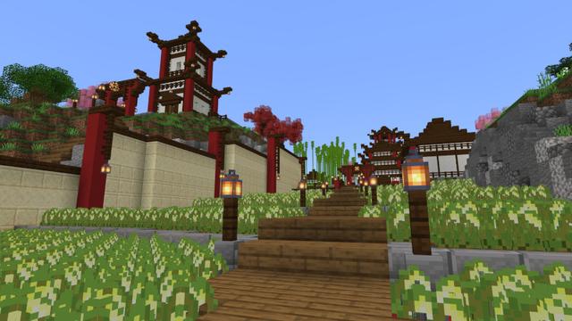 Screenshot of the Minecraft Bedrock Marketplace product The Village of Turtle Island created by BTWN Creations.