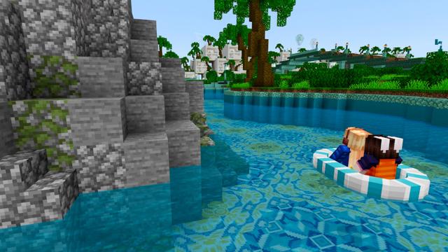 Screenshot of the Minecraft Bedrock Marketplace product Tropical Resort created by BTWN Creations.