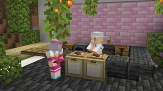 Screenshot of the Minecraft Bedrock Marketplace product Valentine's Garden created by BTWN Creations.