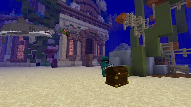 Screenshot of the Minecraft Bedrock Marketplace product Atlantis Treasure Wars created by Builders Horizon.