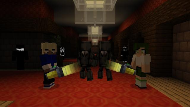 Screenshot of the Minecraft Bedrock Marketplace product Backrooms created by Builders Horizon.
