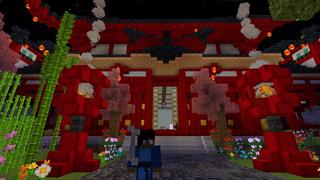 Screenshot of the Minecraft Bedrock Marketplace product Blind & Sneak: Japanese Garden created by Builders Horizon.