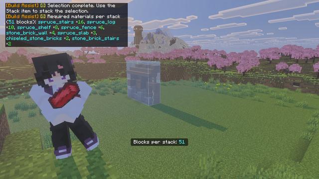 Screenshot of the Minecraft Bedrock Marketplace product Build Assist created by Builders Horizon.