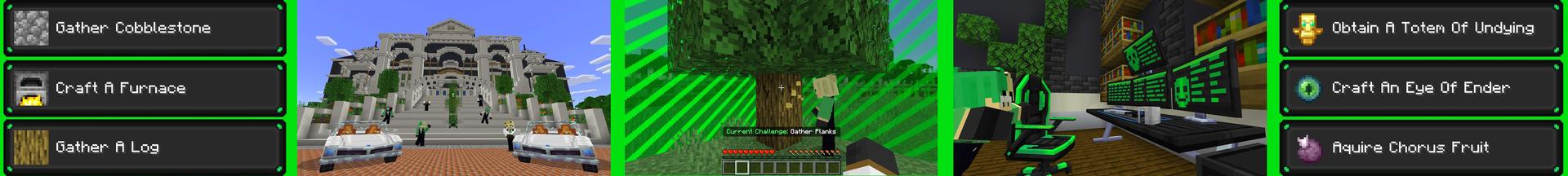 Panorama of the Minecraft Bedrock Marketplace product Captive Hackers created by Builders Horizon.