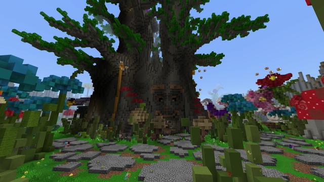 Screenshot of the Minecraft Bedrock Marketplace product Enchanted Forest Minigame created by Builders Horizon.