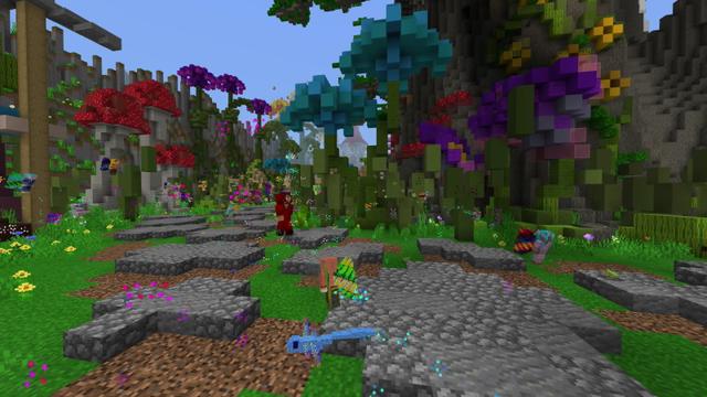 Screenshot of the Minecraft Bedrock Marketplace product Enchanted Forest Minigame created by Builders Horizon.