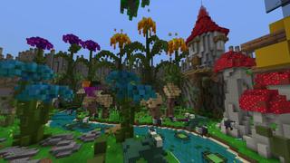 Screenshot of the Minecraft Bedrock Marketplace product Enchanted Forest Minigame created by Builders Horizon.
