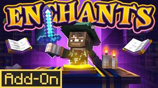 Thumbnail of the Minecraft Bedrock Marketplace product ENCHANTS Add-On created by Builders Horizon.