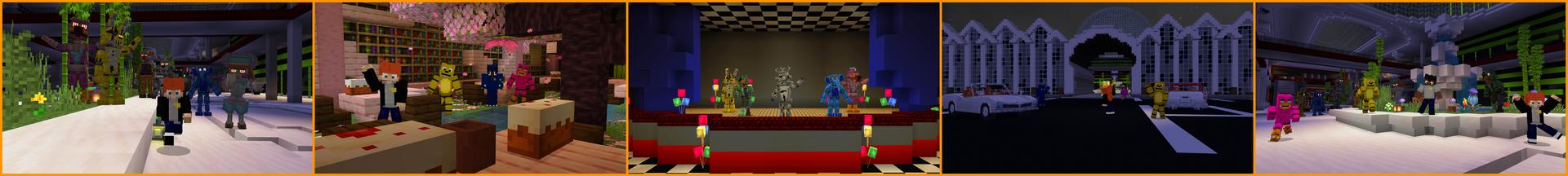 Panorama of the Minecraft Bedrock Marketplace product Five Nights created by Builders Horizon.