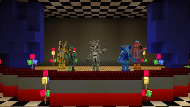 Screenshot of the Minecraft Bedrock Marketplace product Five Nights created by Builders Horizon.