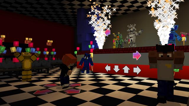Screenshot of the Minecraft Bedrock Marketplace product Five Nights created by Builders Horizon.