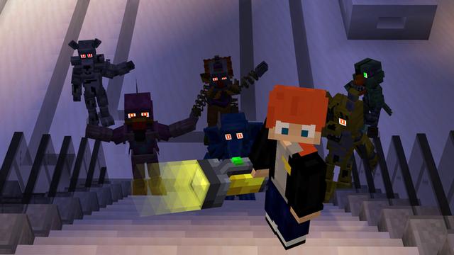 Screenshot of the Minecraft Bedrock Marketplace product Five Nights created by Builders Horizon.