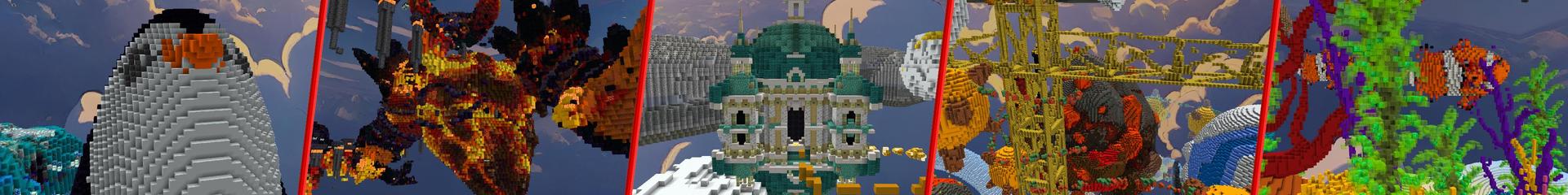 Panorama of the Minecraft Bedrock Marketplace product Hardcore Parkour created by Builders Horizon.