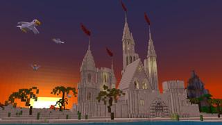 Screenshot of the Minecraft Bedrock Marketplace product How To Live In A Sandcastle created by Builders Horizon.