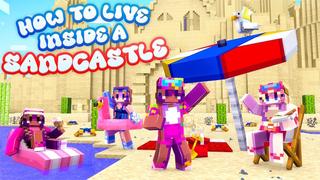 Thumbnail of the Minecraft Bedrock Marketplace product How To Live In A Sandcastle created by Builders Horizon.