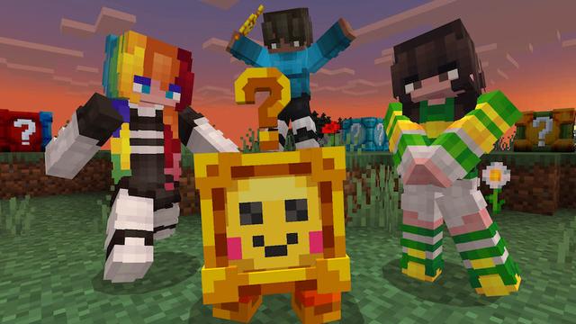 Screenshot of the Minecraft Bedrock Marketplace product LUCKY BLOCKS created by Builders Horizon.