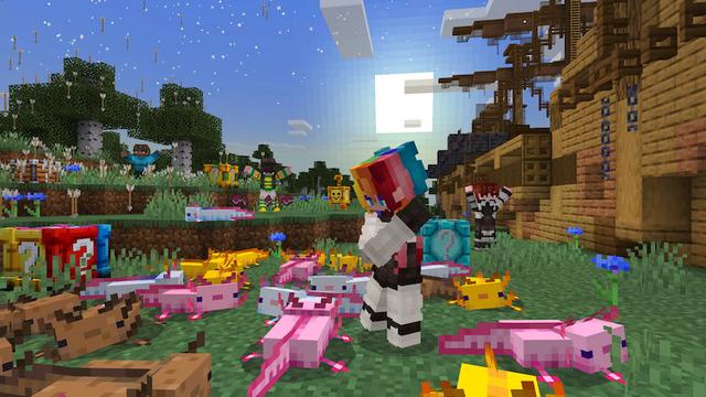 Screenshot of the Minecraft Bedrock Marketplace product LUCKY BLOCKS created by Builders Horizon.