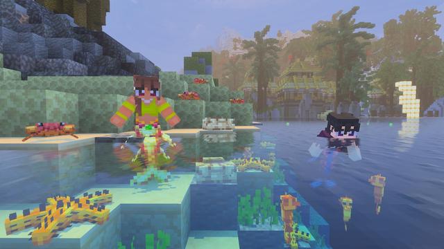 Screenshot of the Minecraft Bedrock Marketplace product Mermaids created by Builders Horizon.