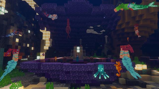 Screenshot of the Minecraft Bedrock Marketplace product Mermaids created by Builders Horizon.