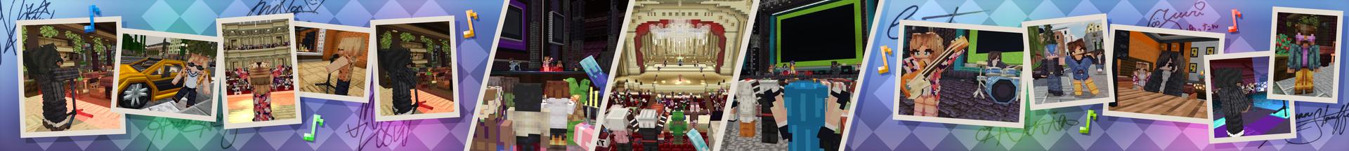 Panorama of the Minecraft Bedrock Marketplace product MUSIC created by Builders Horizon.