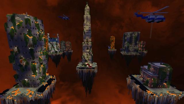 Screenshot of the Minecraft Bedrock Marketplace product One Block Zombies created by Builders Horizon.